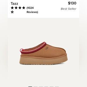 UGG Women’s Tazz Platform Slippers in Chestnut